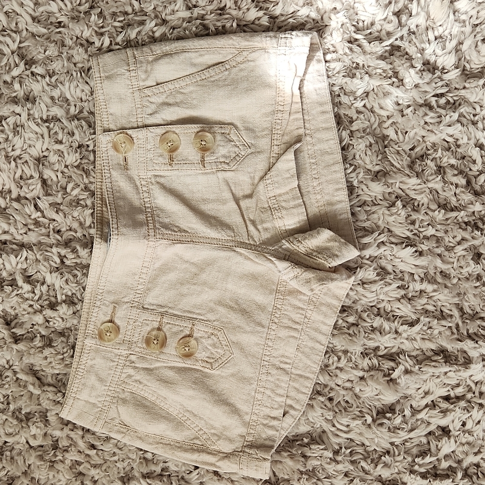 Express Women's Linen Sailor Front Short. Sz 4